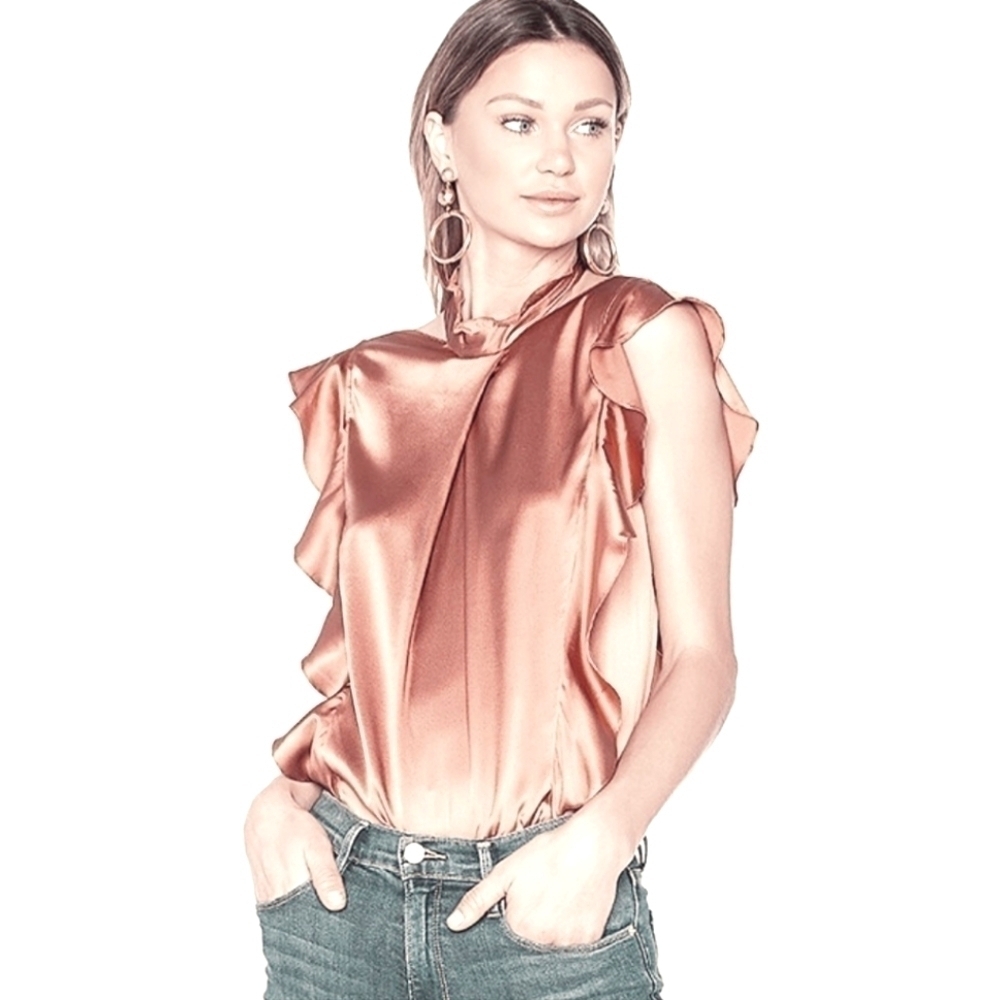 Marissa Webb Blush Sharon Blouse L